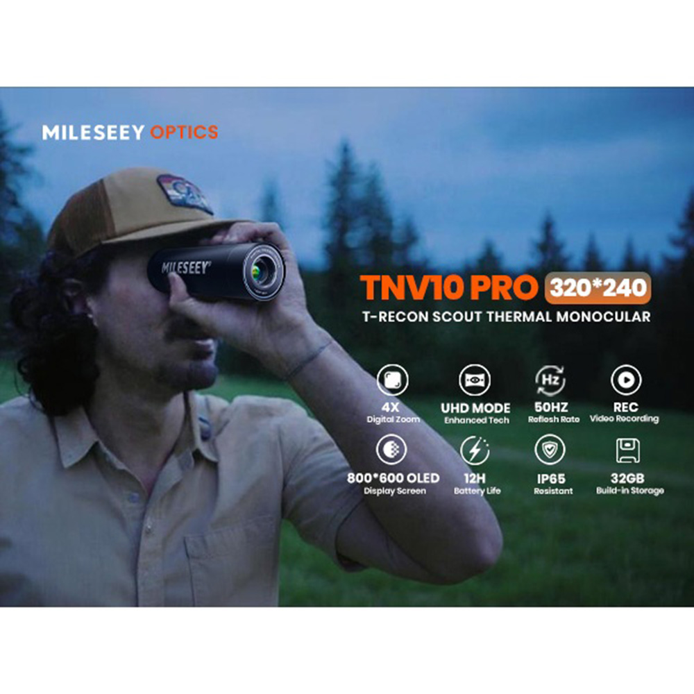 MILESEEY TNV10 PRO 320 × 240 Ç - Thermal Scope Night Vision Monocular incelemesi ve fiyatı